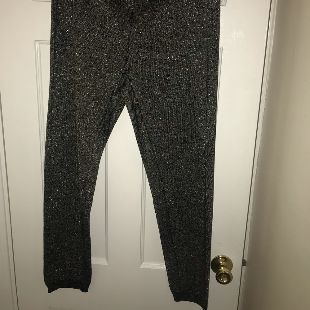 Brand new black and gold glitter sweater leggings